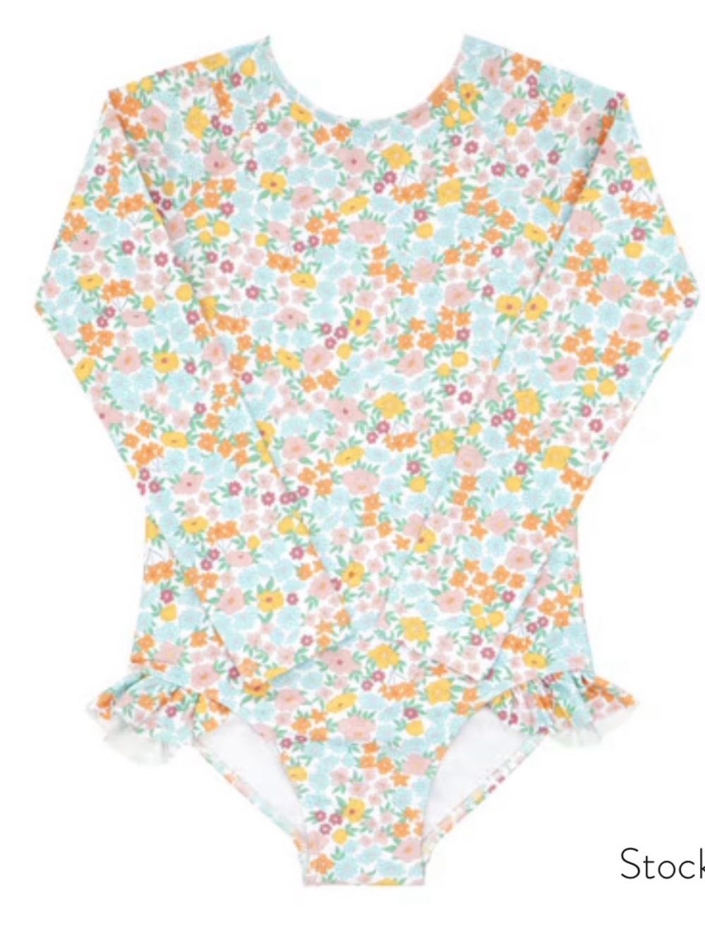 Minnow girls hawaiian floral rashguard one piece, size 7/8 EUC